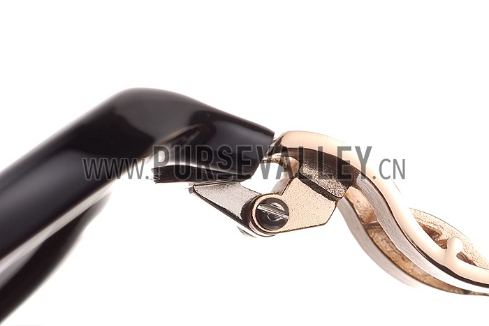 Hermes Oversized Round Frame Black Sunglasses 308097