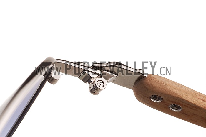 Cartier Panthere Detail Silver Frame Grey Lenses Sunglasses 308133