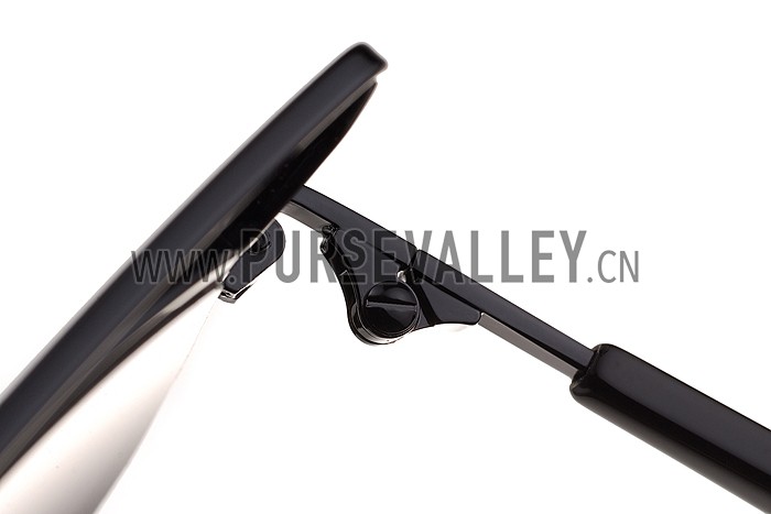 Christian Dior Technologic Black Frame Grey Mirrored Lenses Sunglasses 308121