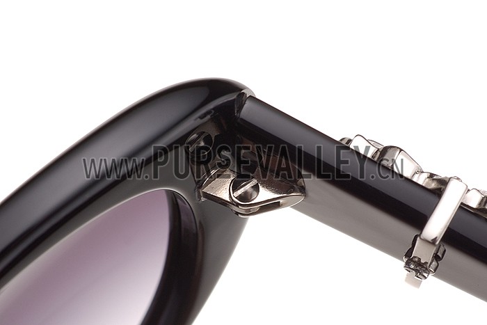 Dolce and Gabbana Black With Silver Roses Sunglasses 308025