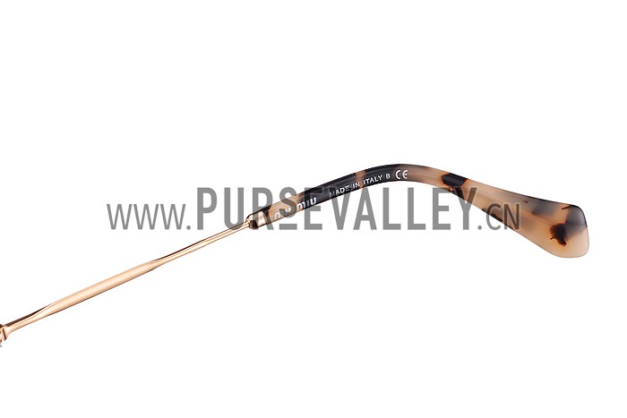 Miu Miu Noir Light Grey Full Circle Round Frames Sunglasses 307886