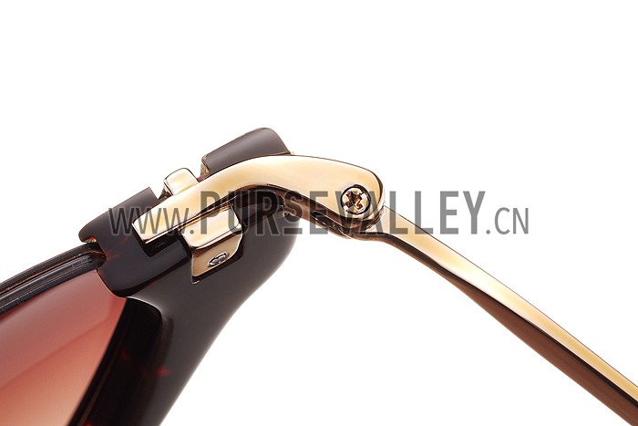 Miu Miu Rounded Cut Off Cat-Eye Sunglasses 308044