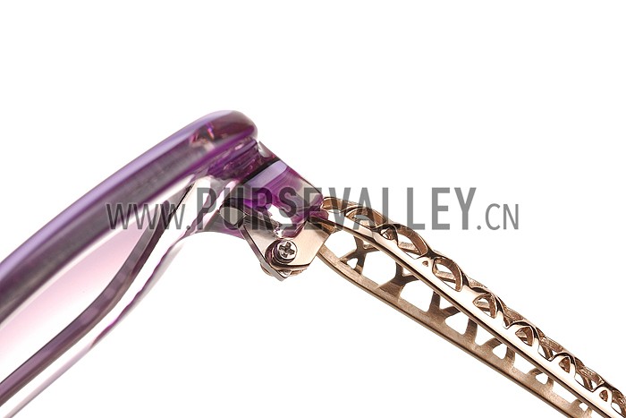 Gucci Diamantissima Purple Frame Sunglasses 308089