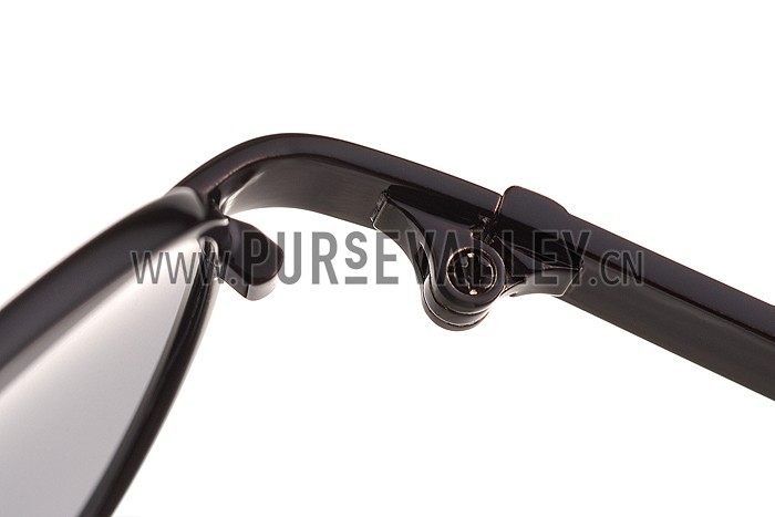 Gucci Signature Logo Black Frame Black Lenses Sunglasses 308146