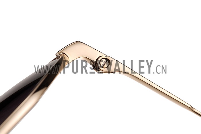 Dolce And Gabbana Aviator Gold Frame Sunglasses 308138