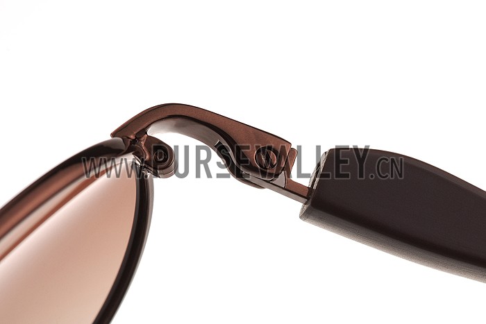 Prada Sporty Linea Rossa Brown Frame Brown Lenses Sunglasses 308155
