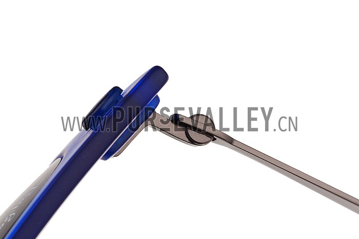 Ray Ban Wayfarer Light-Ray Blue Frame Black Lenses Sunglasses 308163