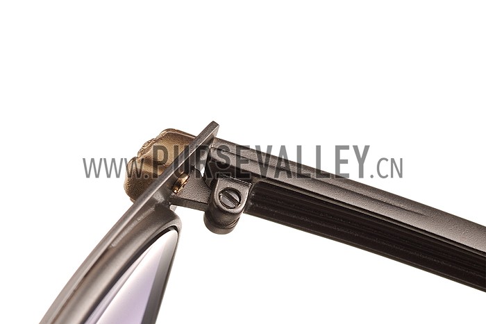 Versace Medusa Silver Frame Grey Lenses Sunglasses 308183