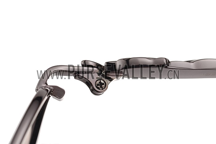 Cartier Panthere Aviator Chrome Frame Grey Lenses Sunglasses 308184