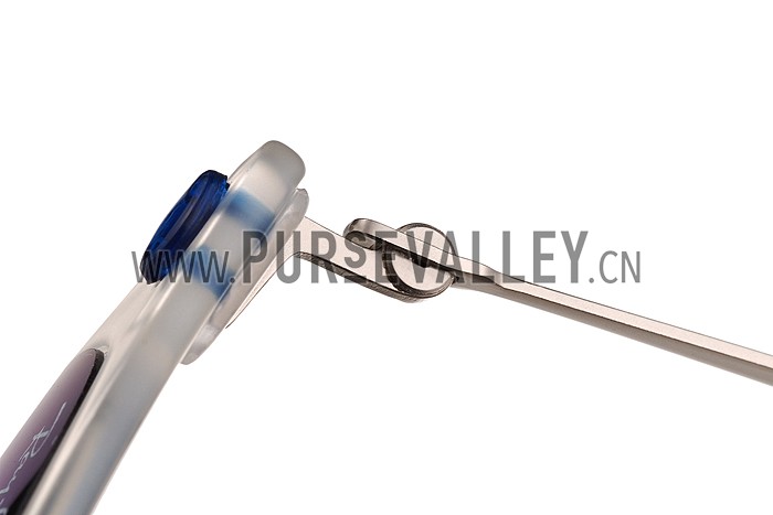 Ray Ban New Wayfarer Light-Ray White Frame Blue Mirrored Lenses Sunglasses 308176