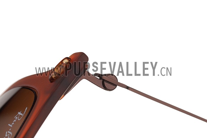 Ray Ban New Wayfarer Light-Ray Brown Frame Brown Lenses Sunglasses 308177