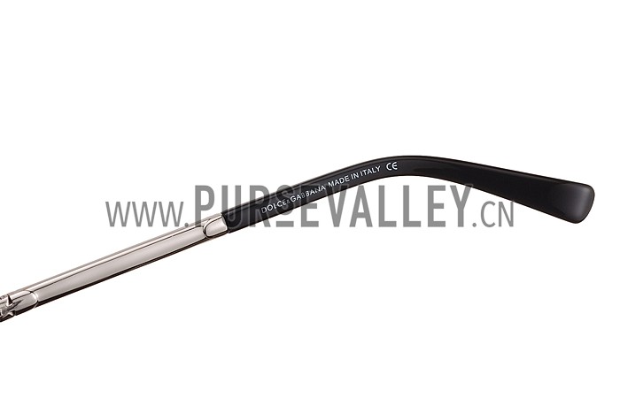 Dolce and Gabbana Pilot Silver Frame Sunglasses 308196