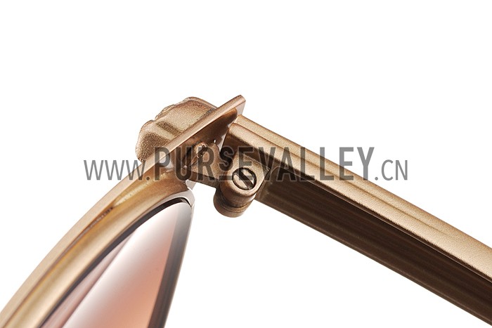 Versace Medusa Gold Frame Brown Lenses Sunglasses 308181