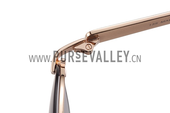 Cartier Wild Panthere Detail Gold Frame Gold Temples Sunglasses 308190