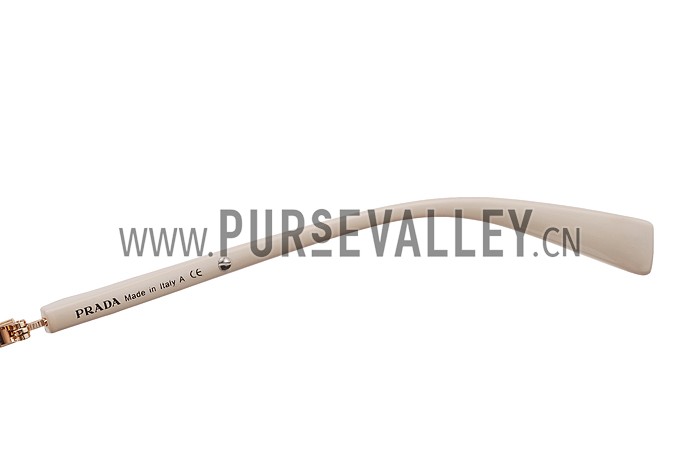 Prada Sporty Linea Rossa Logo Beige Temples Sunglasses 308213