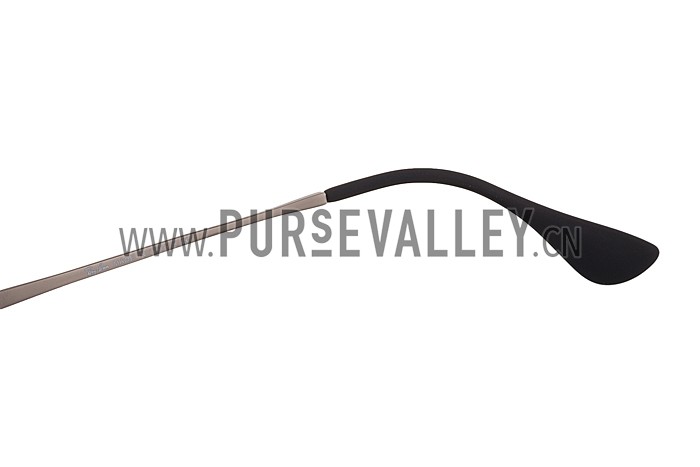 Ray Ban Wayfarer Light-Ray Transparent Black Frame Blue Lenses Sunglasses 308236