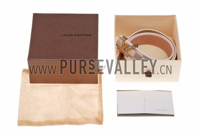Louis Vuitton Initiales Damier Azur Belt