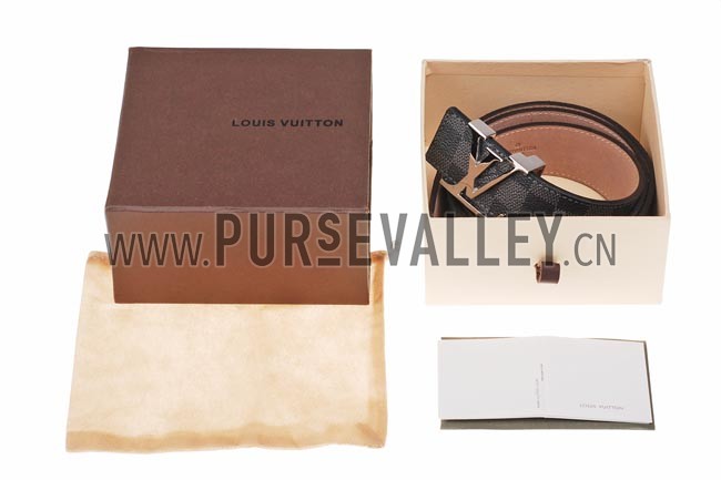 Louis Vuitton Initiales Damier Graphite Belt