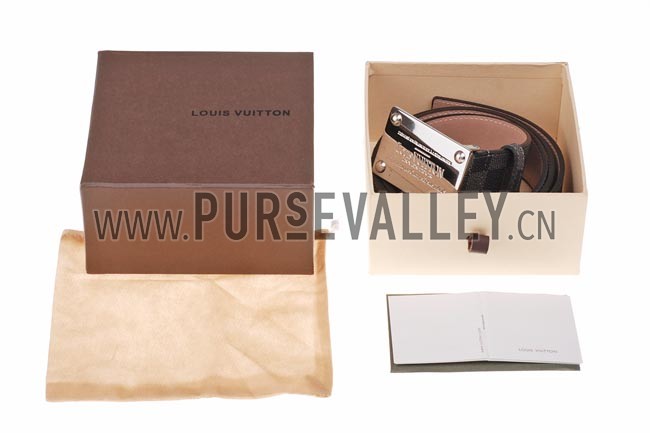 Louis Vuitton Inventeur Damier Graphite Belt