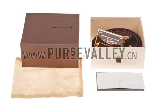 Louis Vuitton Inventeur Monogram Belt