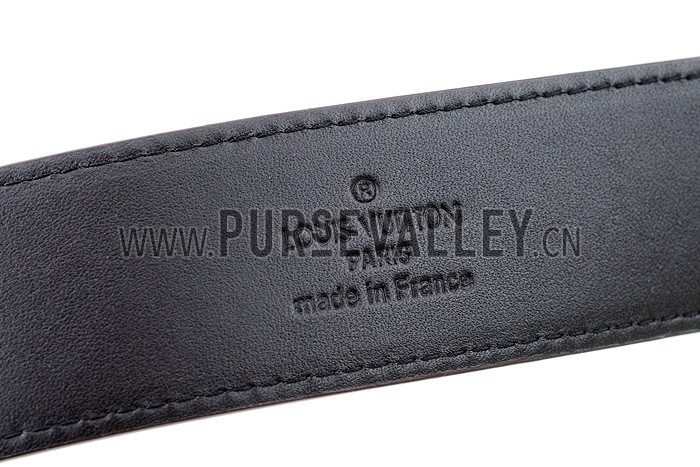 Louis Vuitton Replica Brass Logo Buckle Brown Suede Leather Belt