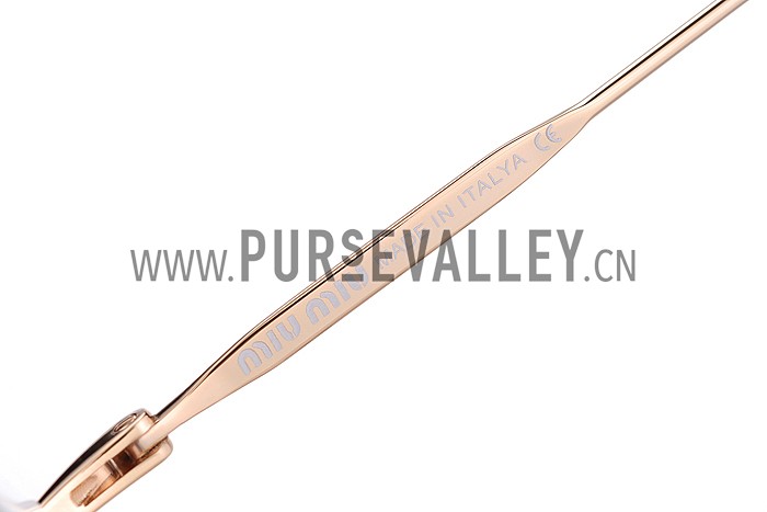 Miu Miu Retro Round Pink Sunglasses 307871