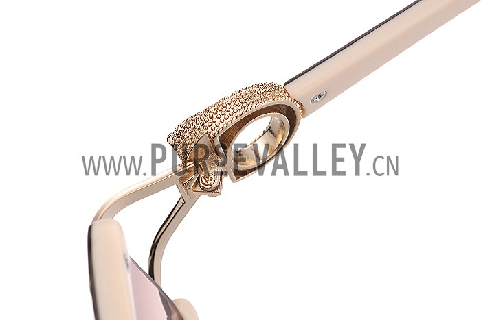 Cartier Retro Beige Sunglasses 307793