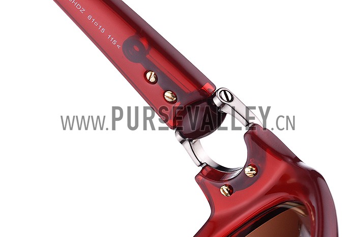 Gucci Modern Shape Red Sunglasses 307814