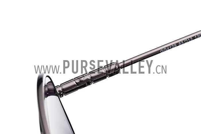 Gucci Aviator Chrome Sunglasses 307821