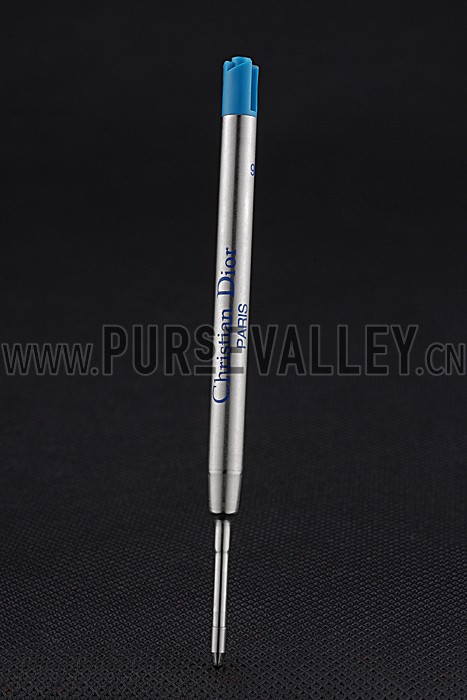 Christian Dior Gold Rimmed Fully Embossed Silver Ballpoint Pen 622730