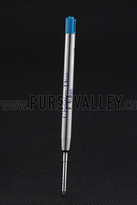 Christian Dior Silver Rimmed Fully Embossed Brown Ballpoint Pen 622731