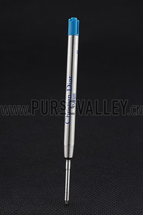 Christian Dior Gold Rimmed Fully Monogramed Silver Ballpoint Pen 622738