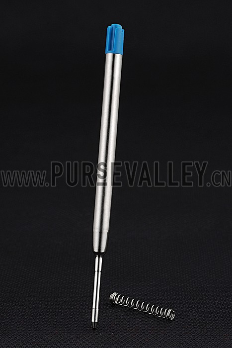 Louis Vuitton Silver Rimmed Black Ballpoint Pen 622797