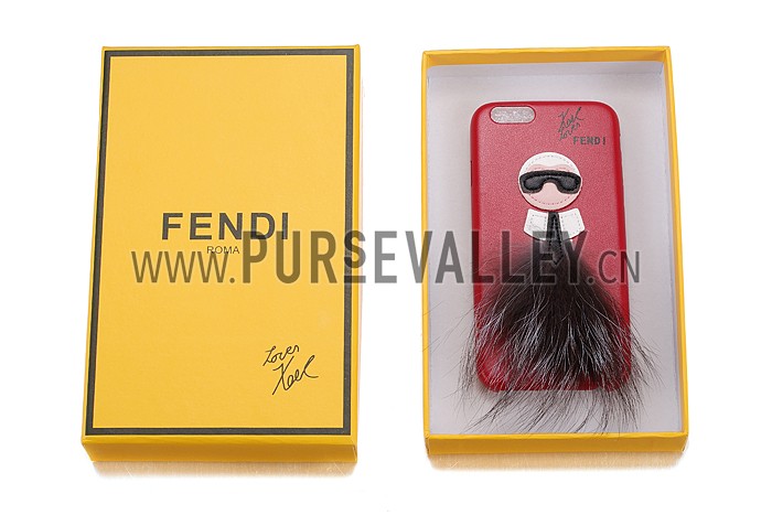 Fendi Karlito Red Case for iPhone 6/6S 18926689