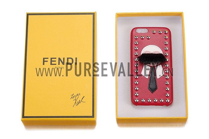 Fendi Karlito Red Studded Case for iPhone 6/6S 18926694