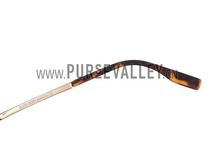 Hugo Boss Aviator Gold Frame Yellow Lens Sunglasses 307879