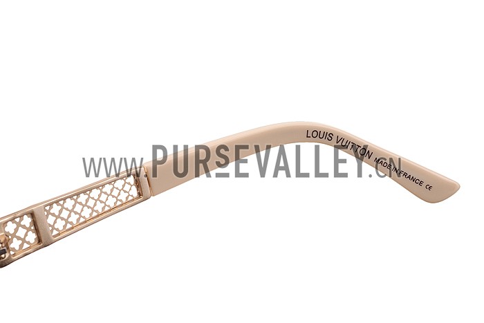 Louis Vuitton Obsession Beige Frame Sunglasses 308108