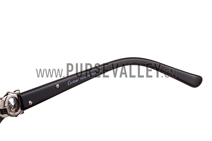 Cartier Decor Panthere Black Frame Sunglasses 308071