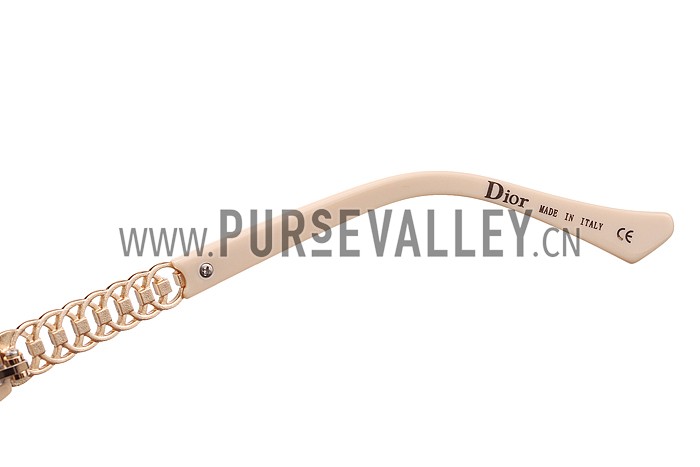 Christian Dior Brillance Beige Frame Sunglasses 308063