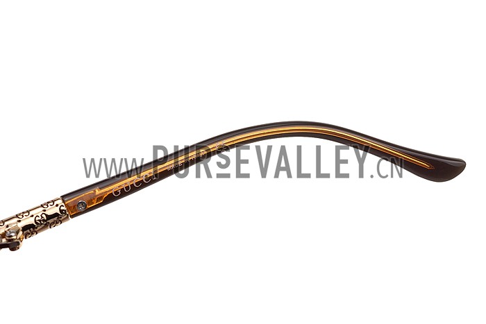 Gucci Guccissima Pattern Brown Frame Sunglasses 308083