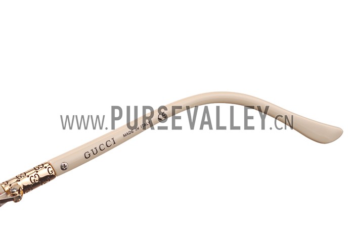 Gucci Guccissima Pattern Red Frame Sunglasses 308085