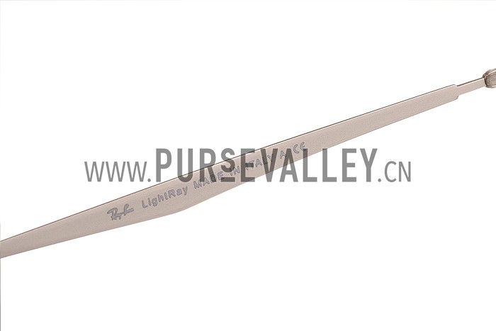 Ray Ban Aviator Liteforce White Frame Blue Mirrored Lenses Sunglasses 308167