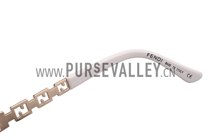 Fendi Oprah Classic White Frame Sunglasses 308080