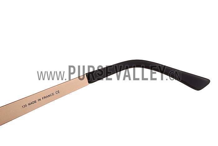 Cartier Panthere Aviator Gold Frame Grey Lenses Sunglasses 308127