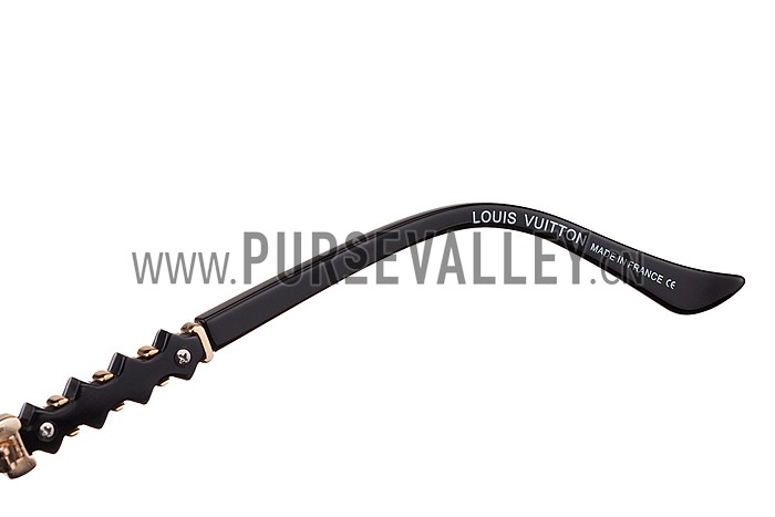 Louis Vuitton Petal Motif Black Frame Sunglasses 308110