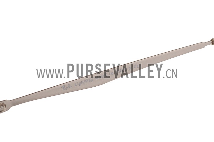 Ray Ban Clubround White Frame Lilac Mirrored Lenses Sunglasses 308175