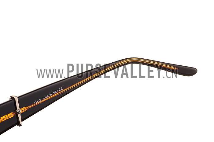 Dolce and Gabbana Yellow With Silver Roses Sunglasses 308029