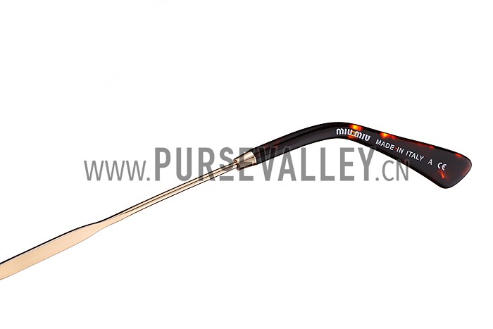 Miu Miu Rounded Cut Off Cat-Eye Sunglasses 308044