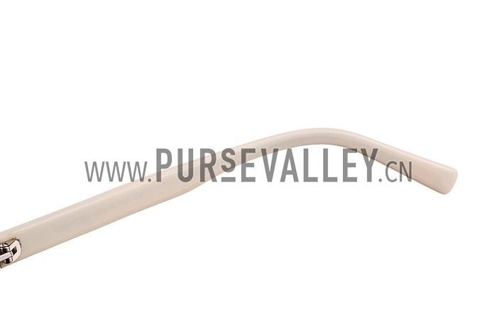 Tom Ford Terry White And Silver Sunglasses 308061