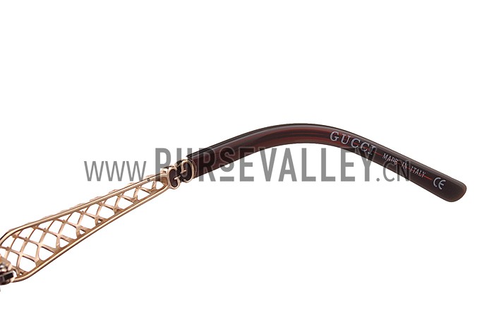 Gucci Diamantissima Purple Frame Sunglasses 308089